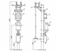 Мачтовая трансформаторная подстанция типа МТПЖ